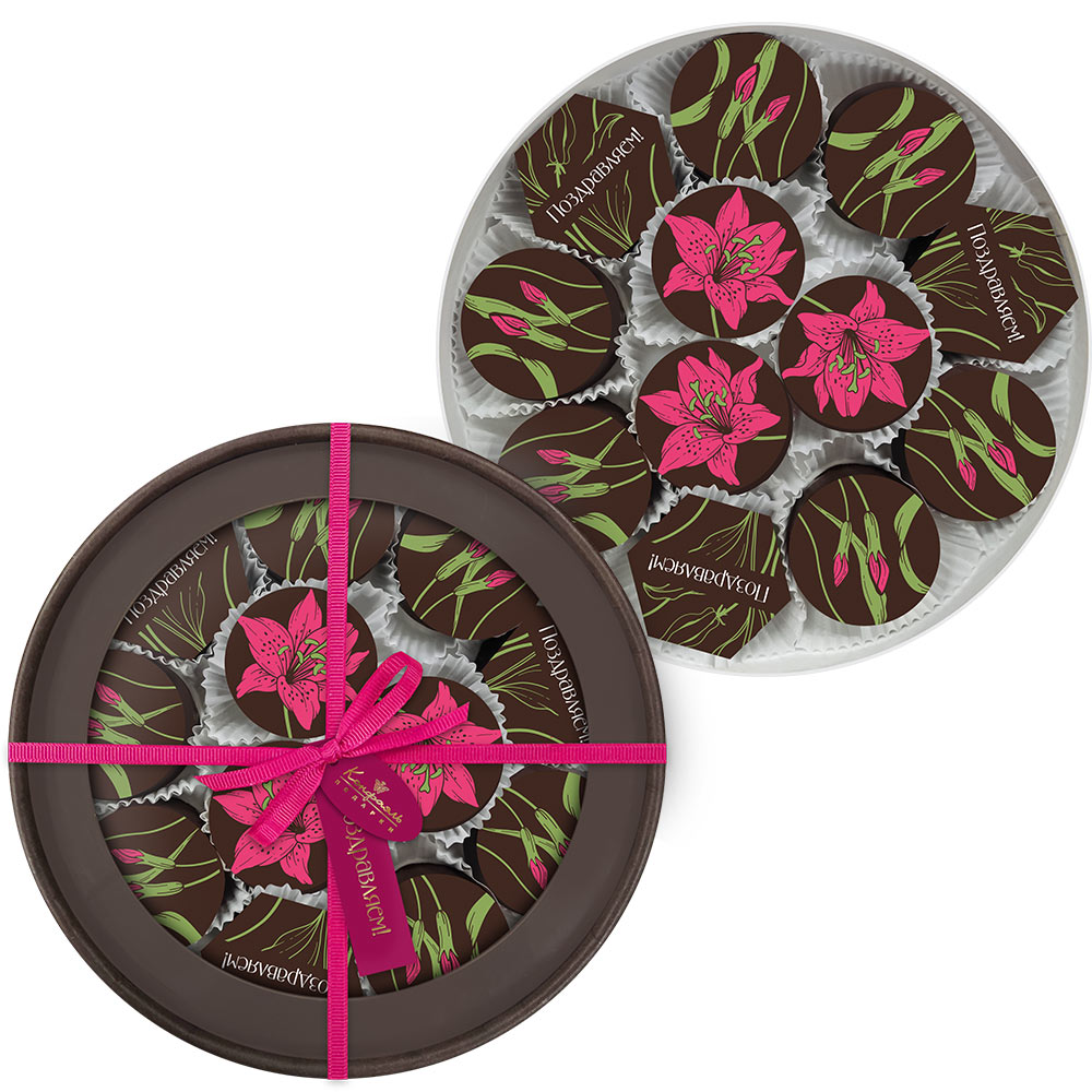 Суфле в горьком шоколаде (шоколадное, кофейное) с декором 360г