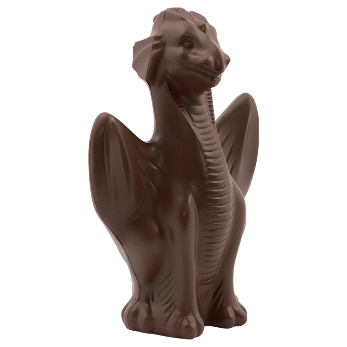 Скульптура из горького шоколада дракон 150г