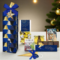 Набор с конфетами: ассорти, мармелад, драже, чай