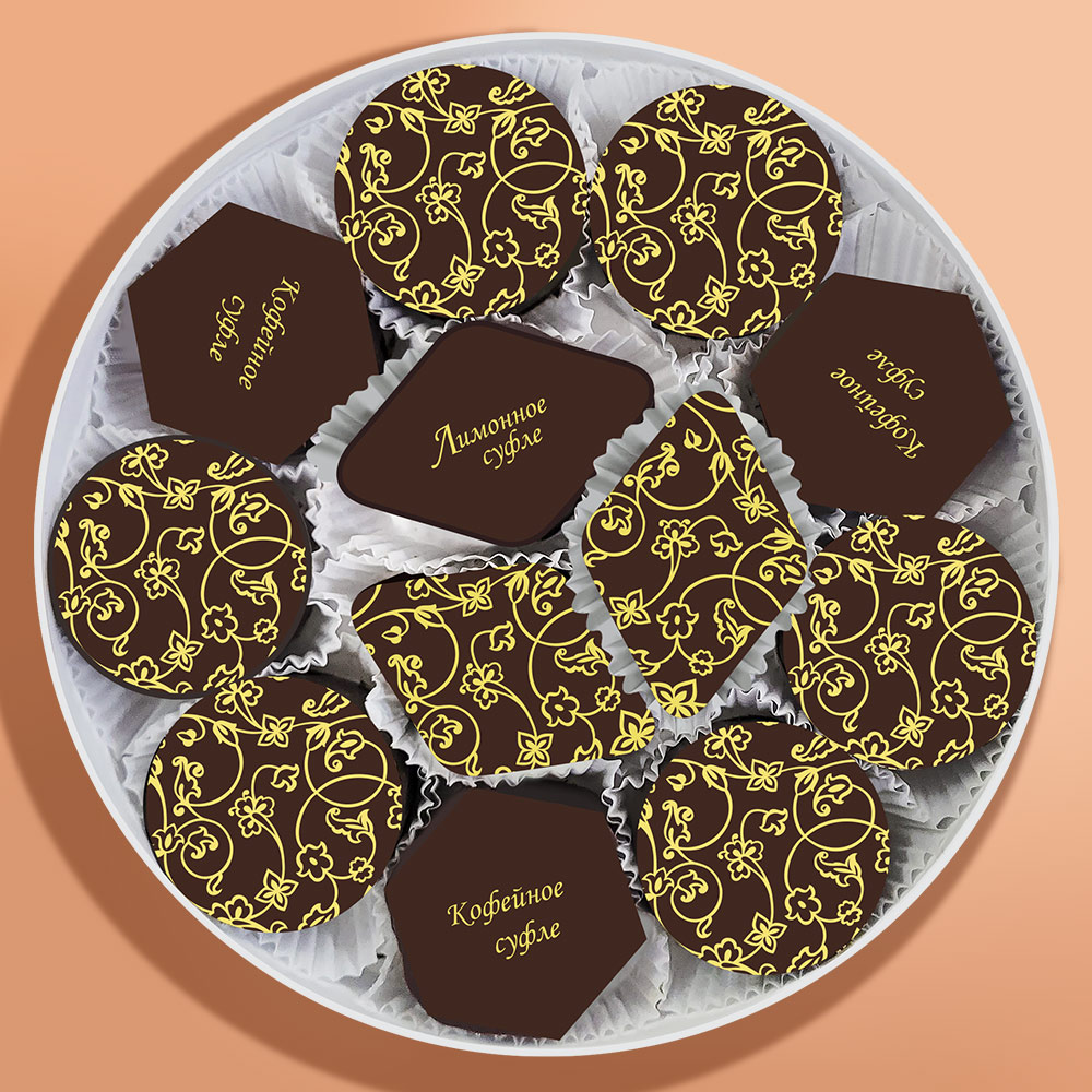 Суфле в горьком шоколаде (лимонное, шоколадное, кофейное) с декором 360г