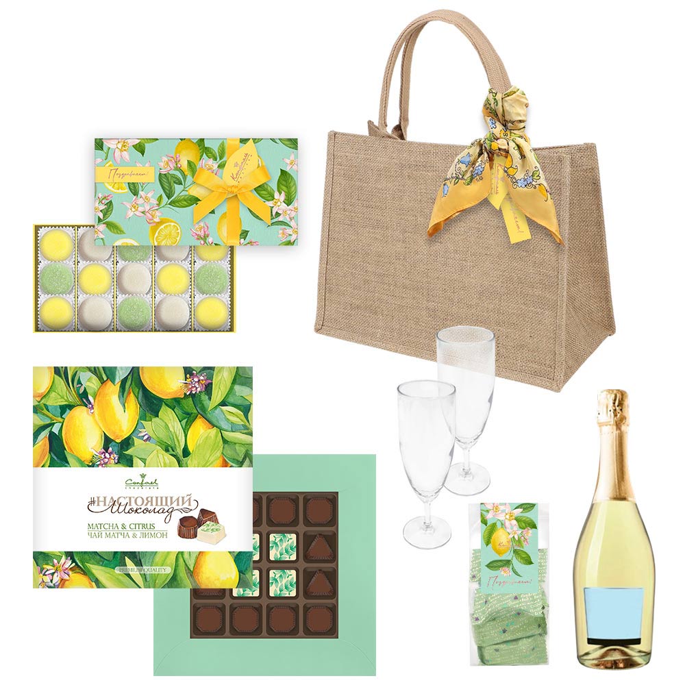 Набор: мармелад, конфеты ассорти, мармелад-суфле 545г