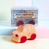 Машина скорой помощи из белого шоколада 35г