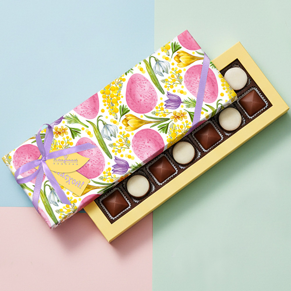 Набор конфет ассорти и мармелада с Пасхой 190г