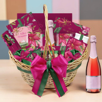 Корзина: шоколад, драже, конфеты глазированные, конфеты ручной работы