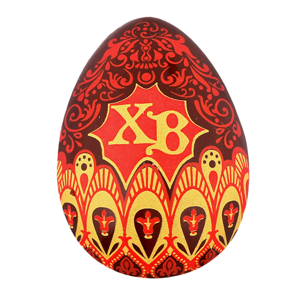 Яйцо из молочного шоколада с красным декором ХВ 30г