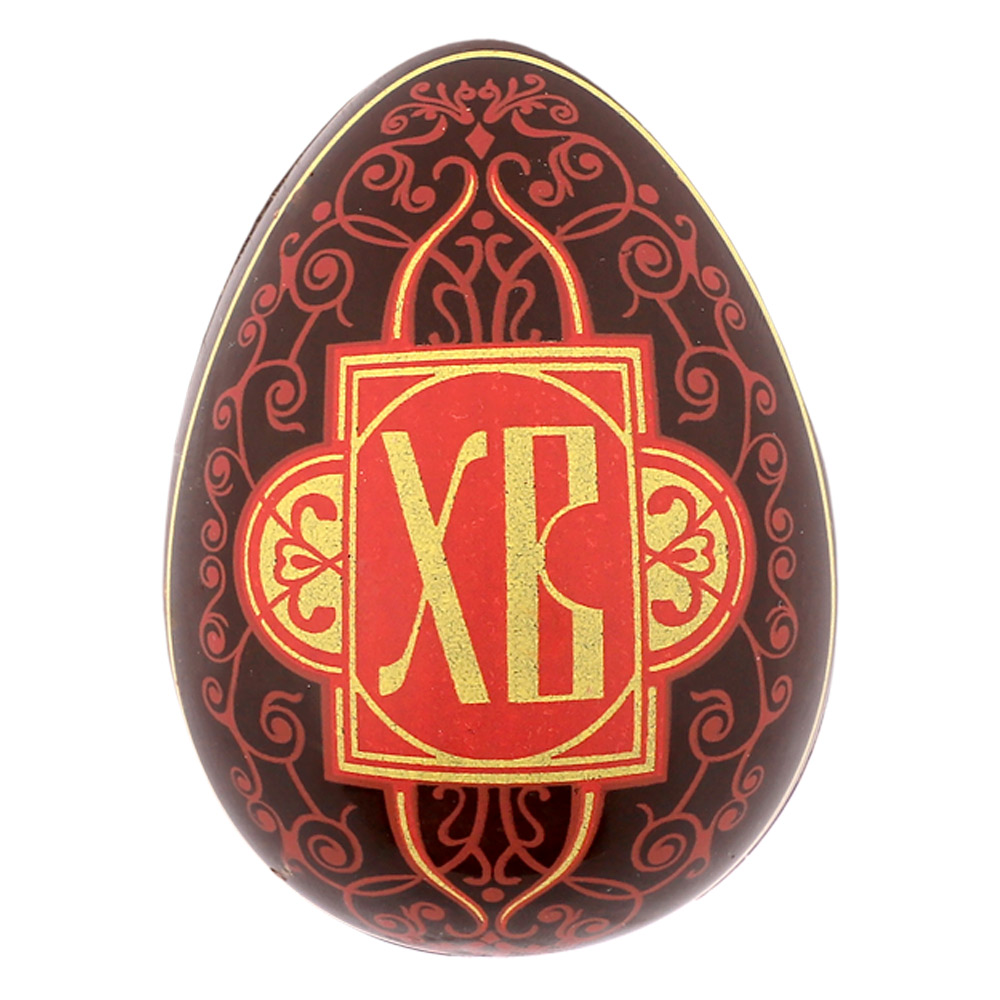 Яйцо из молочного шоколада с декором красно-желтый ХВ 30г