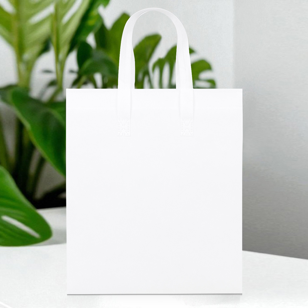 Сумка-шоппер белая 30х35х13 см