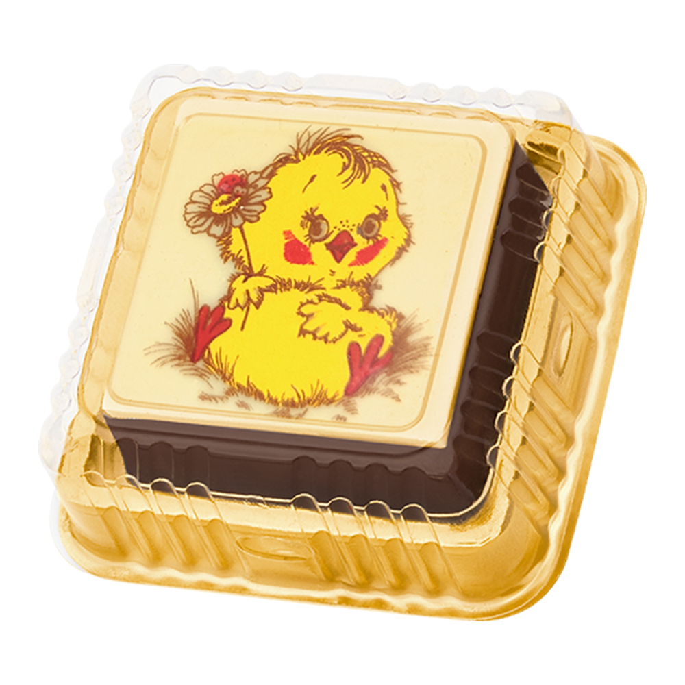 Ванильное суфле с декором цыпленок 20г