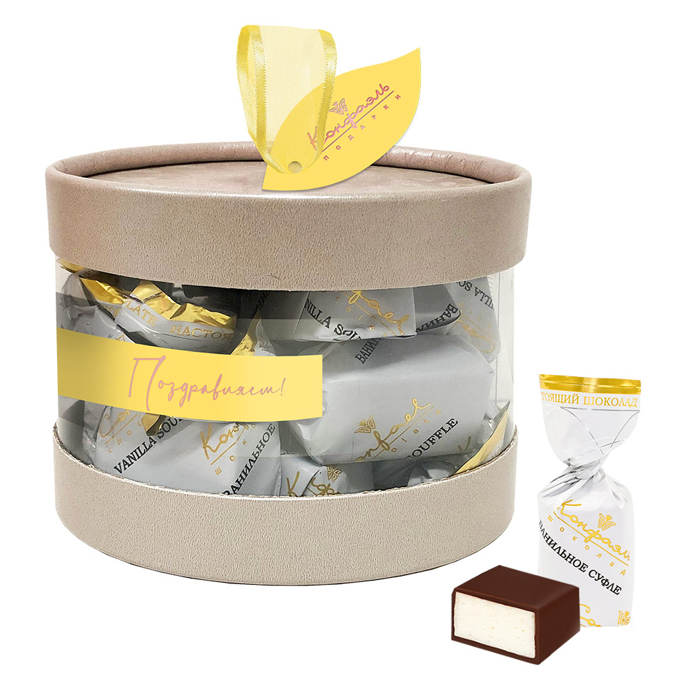 Ванильное суфле в горьком шоколаде 80г