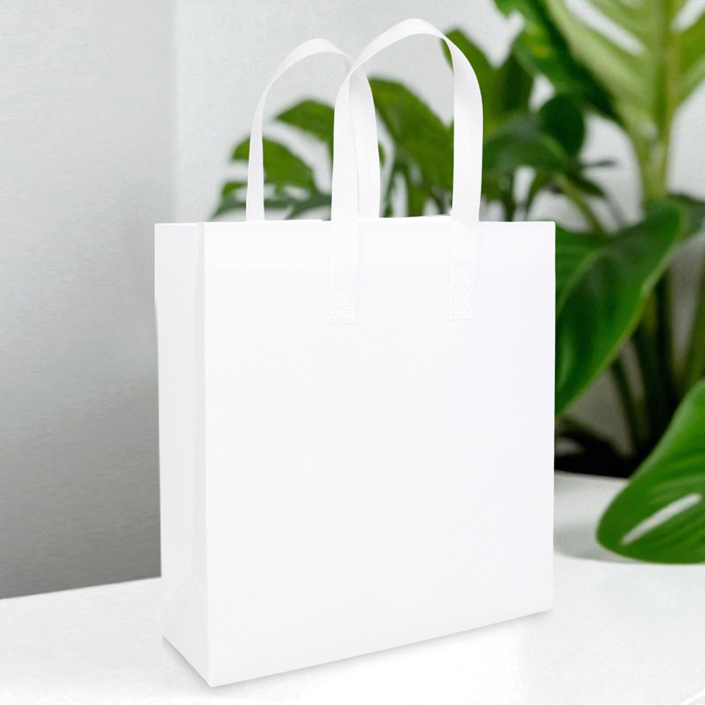 Сумка-шоппер белая 30х35х13 см