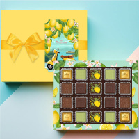 Шоколадные конфеты ассорти, суфле в горьком шоколаде(лимонное) 175г