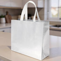 Сумка серебряная 32*12*28 см