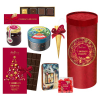 Набор с конфетами ассорти, пряником, чаем, вареньем