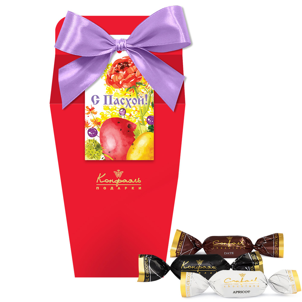 Сухофрукты в шоколаде набор с Пасхой 155г