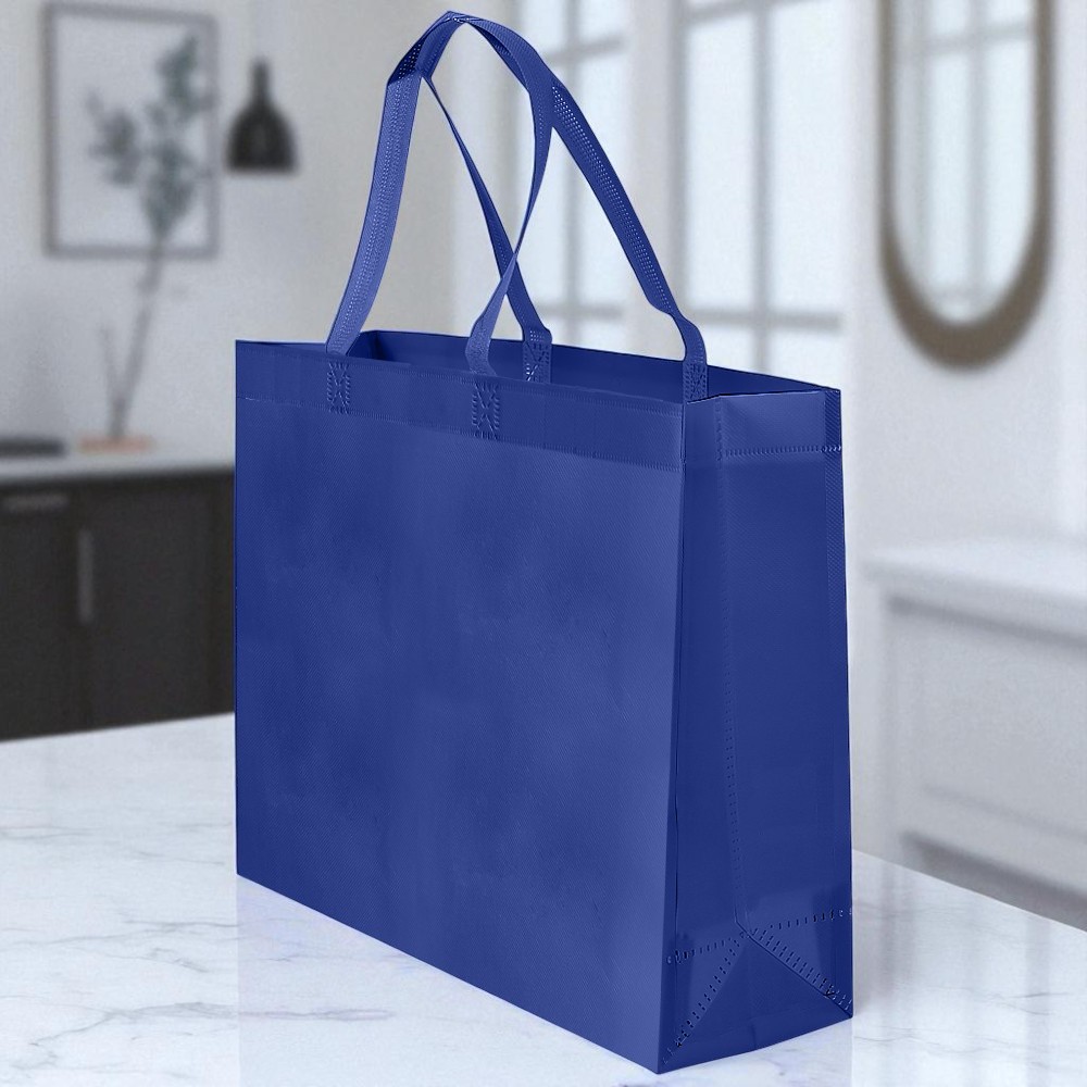 Сумка-шоппер синяя 40х31х12 см Сумка-шоппер синяя 40х31х12 см