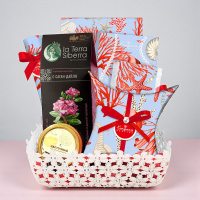 Набор: шоколад, мармелад, конфеты глазированные, конфеты " Ассорти", чайный напиток, мед