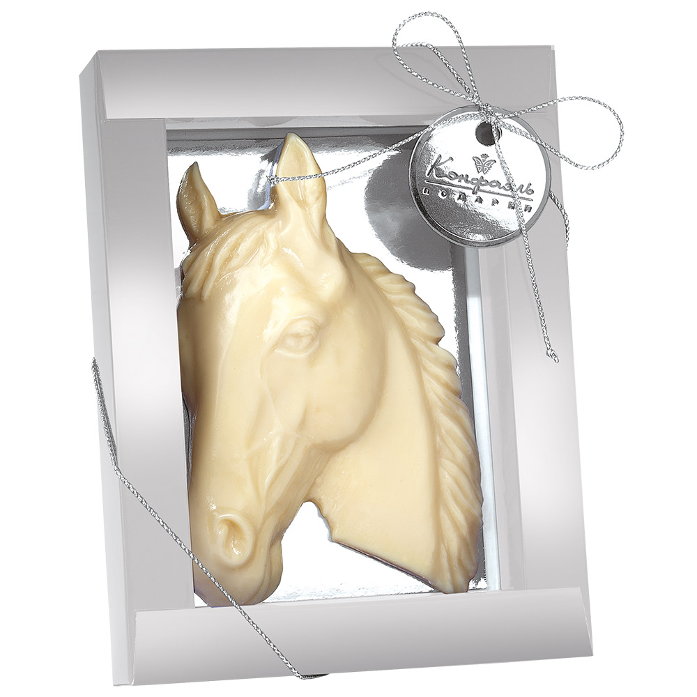 Шоколад белый барельеф "Лошадь" 60г