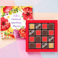 Конфеты ассорти, мармелад, грильяж с Пасхой набор 155г