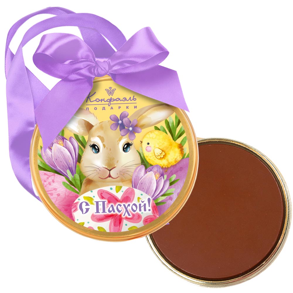 Медаль из молочного шоколада с Пасхой 70г