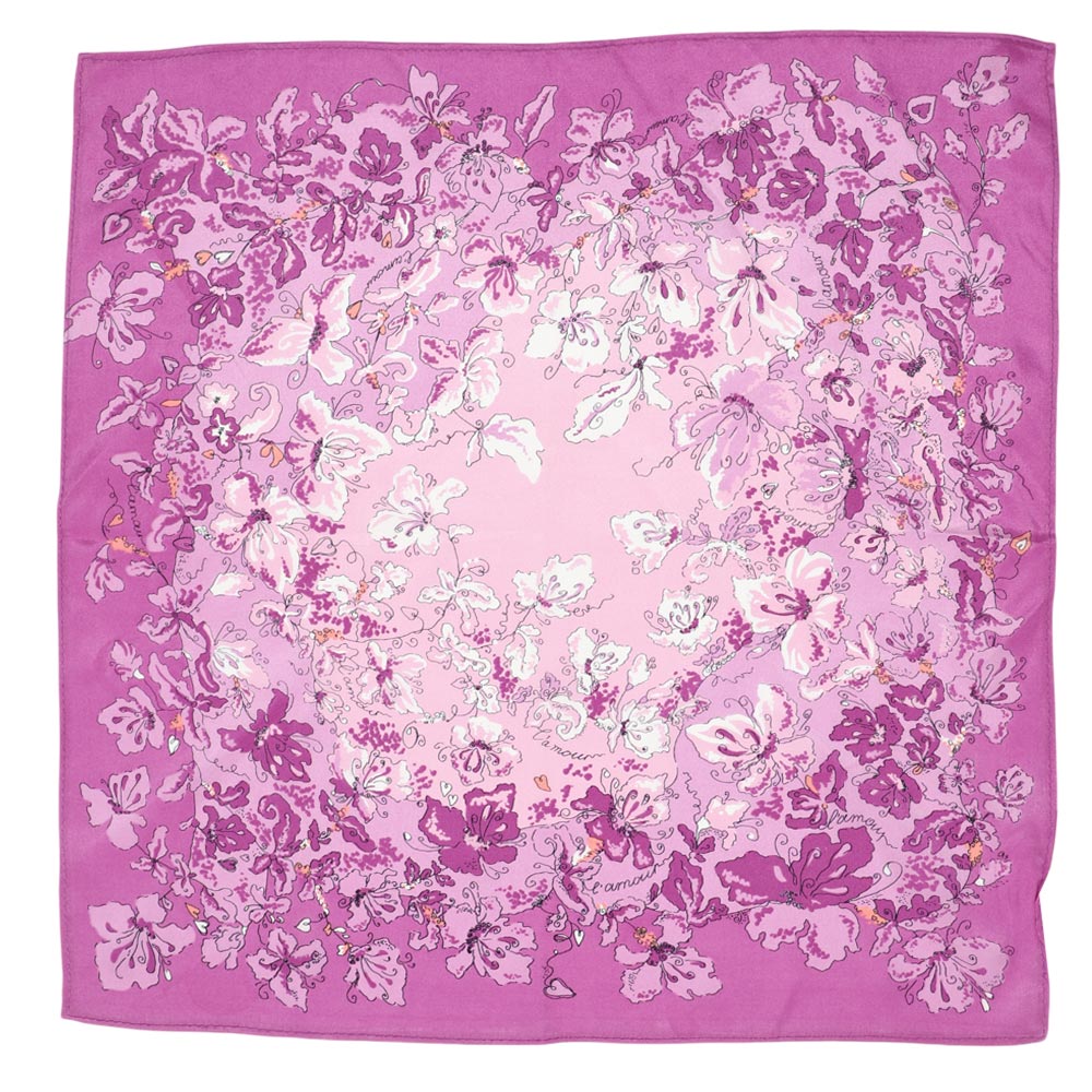 Платок «Фиолетовые цветы» (52х52см)
