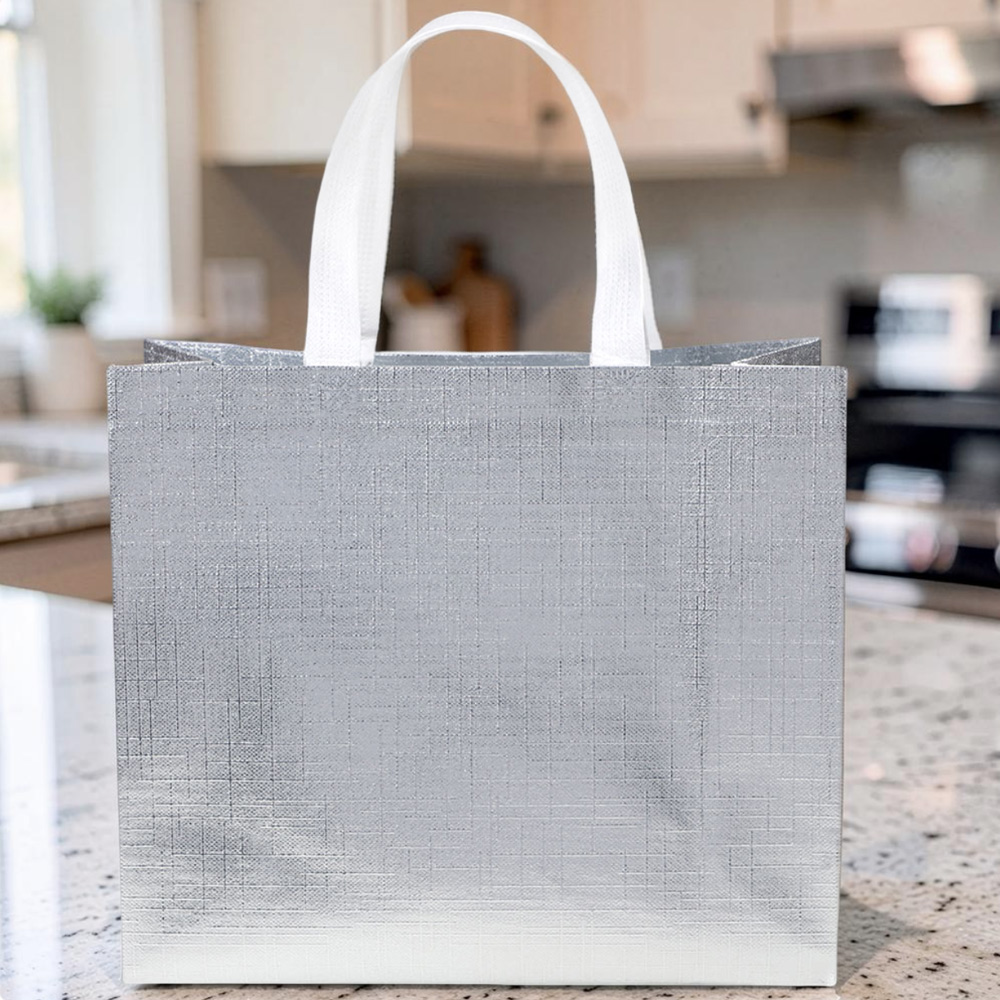 Сумка серебряная 32*12*28 см