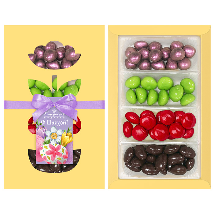 Фруктовое драже набор с Пасхой 220г