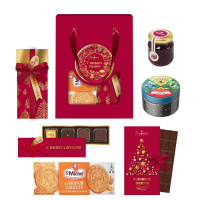 Набор: шоколад молочный, конфеты ассорти, варенье, чай