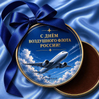 Шоколадная медаль"С Днем Воздушного флота России"
