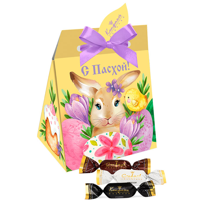 Сухофрукты в шоколаде набор с Пасхой 100г