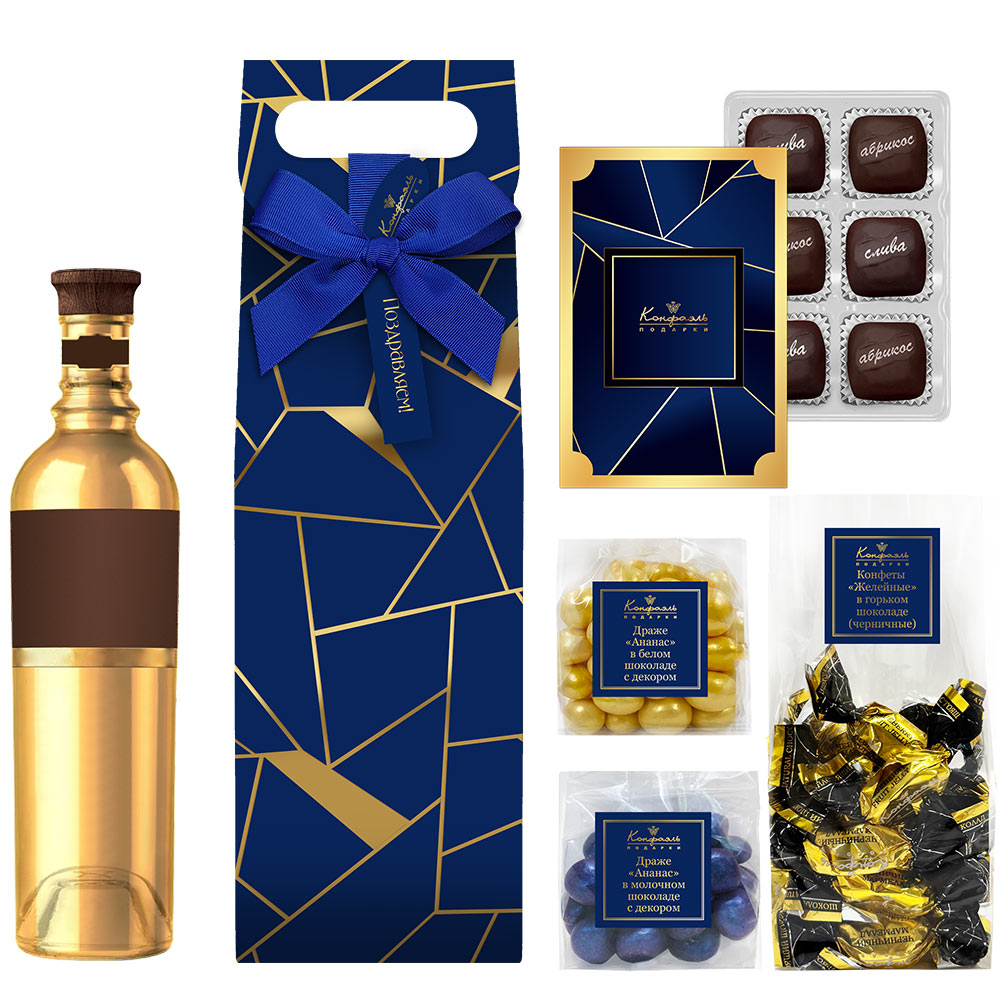 Набор: сухофрукты, мармелад, драже