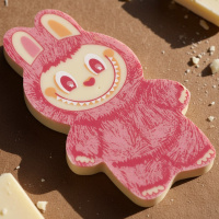 "Лабубушка" шоколад белый 18г (розовый декор)