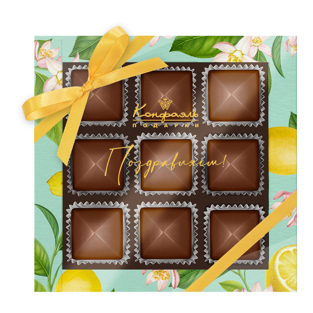 Шоколадные конфеты «Ассорти» с шоколадной начинкой 95г