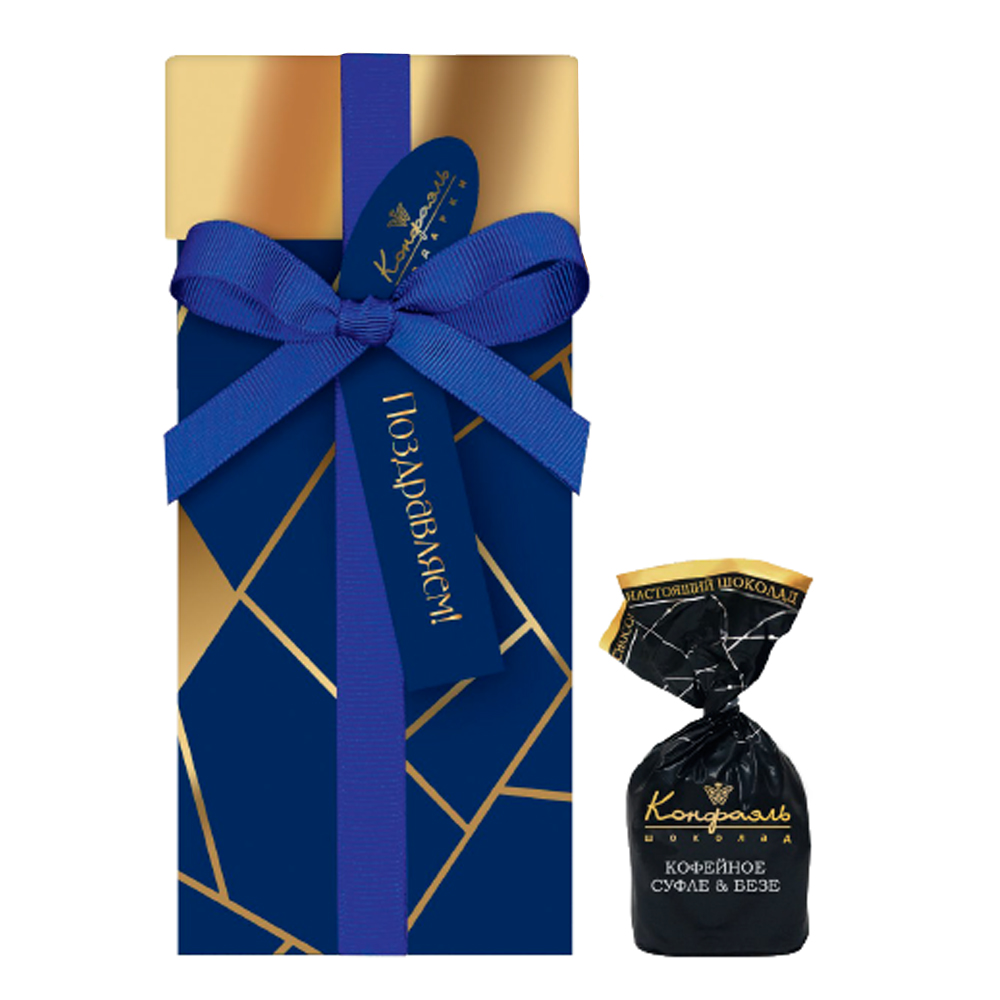 Кофейное суфле ванильное безе в горьком шоколаде 145г