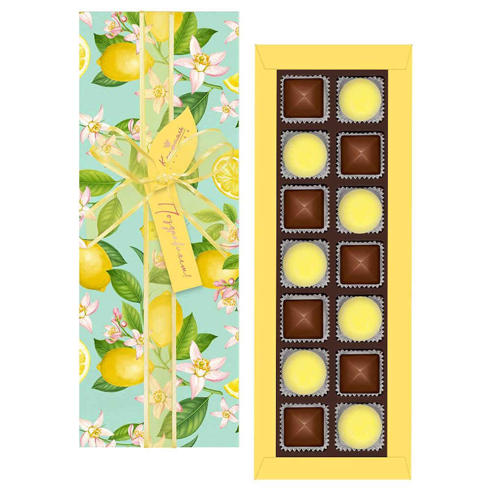 Шоколадные конфеты ассорти, мармелад со вкусом «банан» 190г