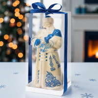 Скульптура Дед Мороз белый шоколад