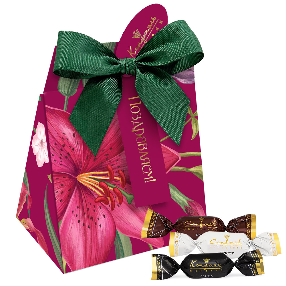 Сухофрукты в горьком шоколаде (финик, слива, абрикос) 100г