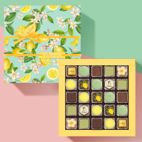 Шоколадные конфеты ассорти, мармелад со вкусами «Банан», «Зеленая дыня», суфле в горьком шоколаде (лимонное) 295г