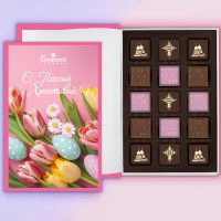 "С Пасхой Христовой!" книга с шоколадными конфетами