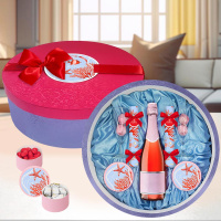 Набор: мармелад, суфле, сухофрукты, бокалы 2 шт