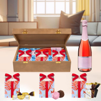 Шкатулка: суфле, марципановые конфеты, мармелад 350г