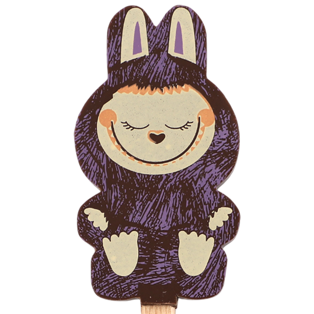 "Лабубушка" шоколад молочный на палочке 19г (фиолетовый декор)