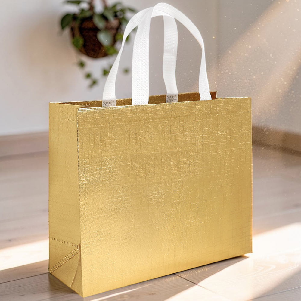 Сумка золотая 32*12*28 см