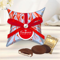 Подушечка малая с марципановыми конфетами 40г