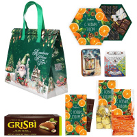 Термопакет "Волшебного Нового года" с конфетами и шоколадом (застежка-липучка многоразовая)