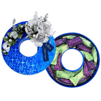 Круглый набор конфет мармелад и суфле 420г