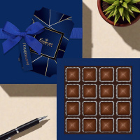 Шоколадные конфеты «ассорти» с шоколадной начинкой 170г