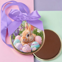 "С днем Светлой Пасхи!" медаль шоколад молочный