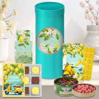 Набор: шоколад, мармелад, глазированные конфеты, чай  380г