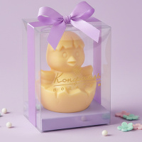 Скульптура из белого шоколада цыпленок 40г