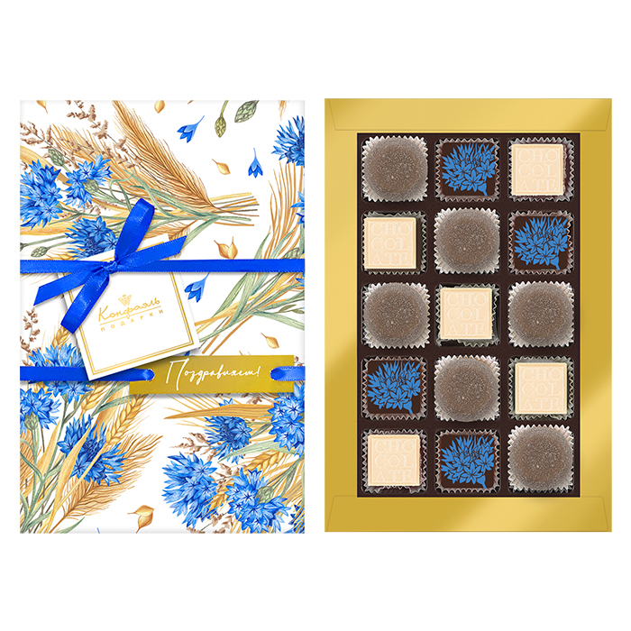 Набор конфет ассорти и мармелада со вкусом кофе